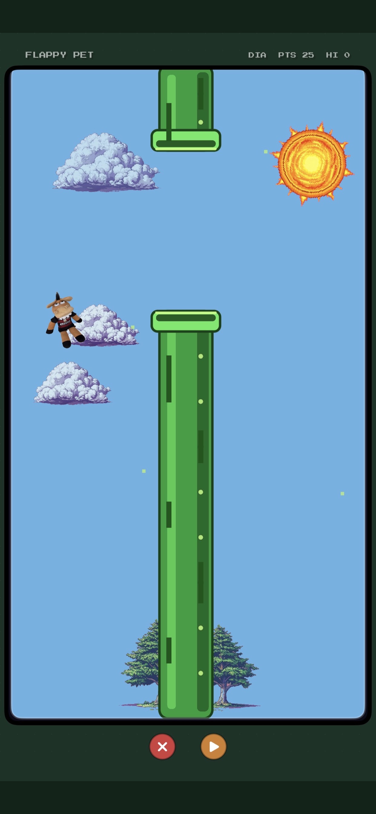 Minigame Flappy Pet do Anima PlayDEX
